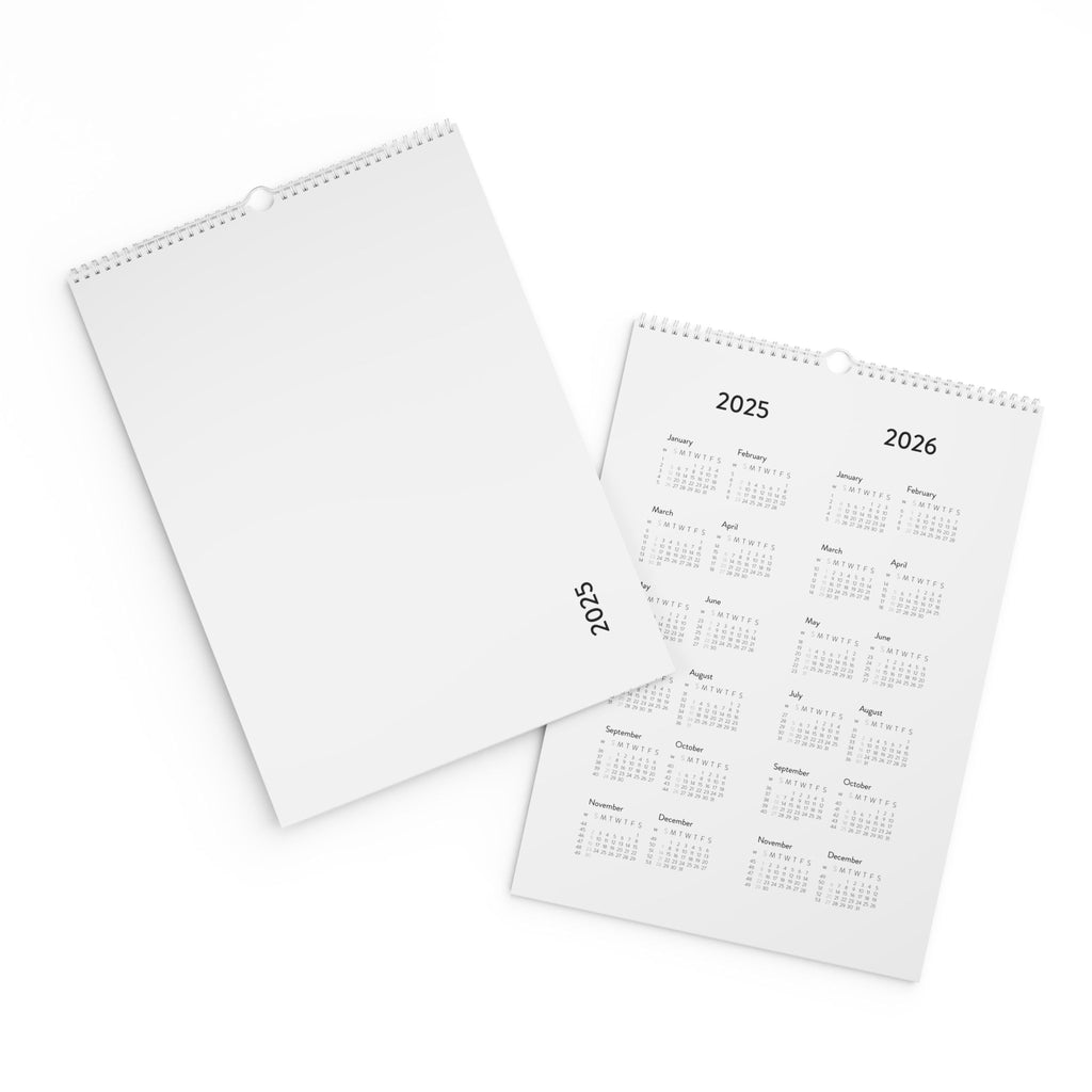 Minimalist 2025 Wall Calendar — Vertical Monthly Dates
