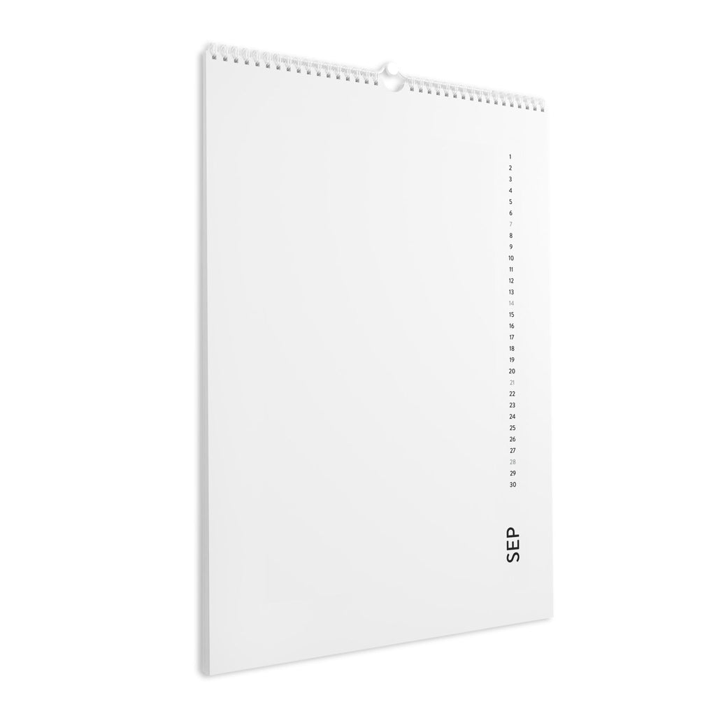Minimalist 2025 Wall Calendar — Vertical Monthly Dates