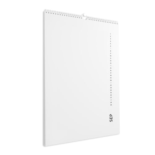 Minimalist 2025 Wall Calendar — Vertical Monthly Dates